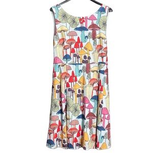 LA Soul Mushroom Print Midi Dress